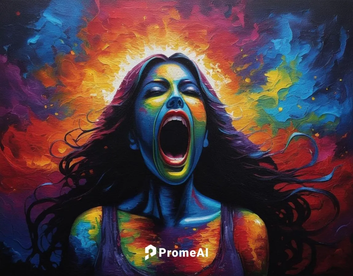 Painting Abstract Body Art Oil Painting
,scream,spray paint,astonishment,neon body painting,oil painting on canvas,psytrance,boisterous,pintura,the festival of colors,emic,art painting,outburst,hyster