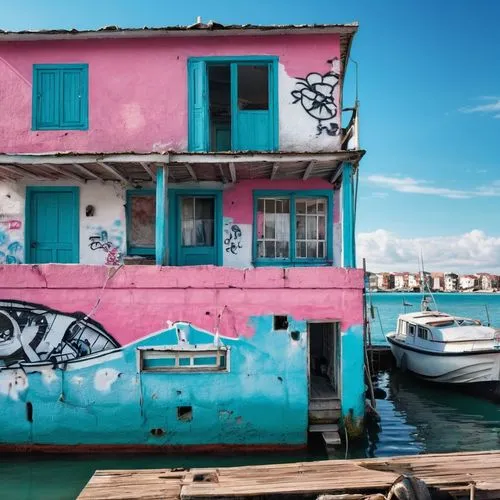 burano island,burano,caye caulker,houseboat,house by the water,stiltsville,Photography,General,Realistic