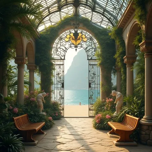 conservatory,mainau,winter garden,riviera,palm house,montreux,tropical house,wintergarden,villa balbianello,tropico,arcadia,dandelion hall,archways,rosecliff,paradisus,tropics,belleisle,porch,solarium,monaco,Photography,General,Realistic