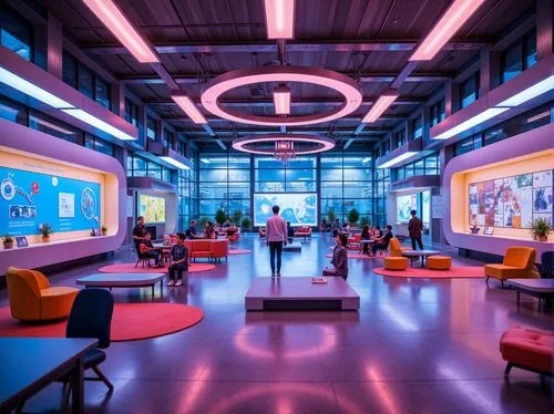 modern office,yotel,accenture,rackspace,innoventions,lobby,clevelander,enernoc,techradar,offices,neon human resources,creative office,googleplex,ideacentre,collaboratory,school design,genentech,ufo interior,mashable,wunderman