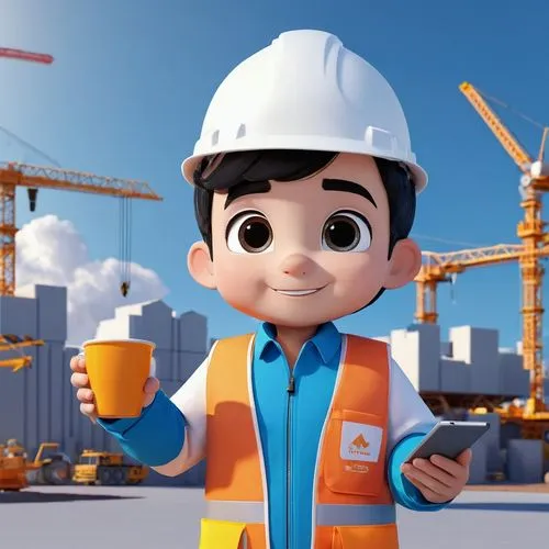 enbw,builder,utilityman,construction worker,constructorul,construction company,Unique,3D,3D Character