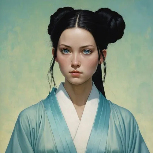 kunqu,hanfu,sanxia,xuanwei,rongfeng,kuanyin,Illustration,Realistic Fantasy,Realistic Fantasy 09