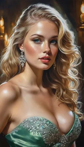 celtic woman,lopilato,blonde woman,fantasy art,godward,airbrushing,Illustration,Paper based,Paper Based 11