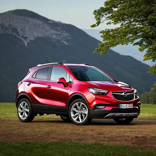 Opel Mokka X, Farbe Weinrot, Seitenansicht,buick encore,chevrolet tracker,kia sportage,opel mokka,chevrolet equinox,hyundai tucson,ford edge,ecosport,ford ecosport,compact sport utility vehicle,chevro