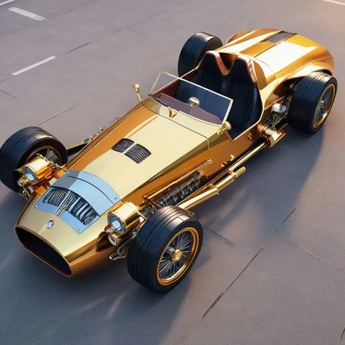 gold paint stroke,gold lacquer,nuvolari,mercedes-benz w 196,champcar,goldfinger,Illustration,Japanese style,Japanese Style 03