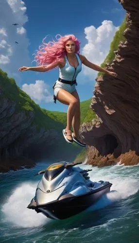 jet ski,powerboating,ariel,surfboat,the sea maid,speedboat,personal water craft,motor boat race,watercraft,lilo,summer floatation,cg artwork,moana,mermaid vectors,water sports,gnome skiing,little mermaid,girl on the boat,water sport,rafting