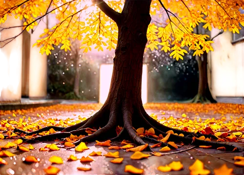 autumn tree,autumn background,autumn frame,golden autumn,yellow leaves,autumn gold,autumn leaves,autumn scenery,fallen leaves,autumn,late autumn,just autumn,fall leaves,the autumn,the trees in the fall,autumn trees,round autumn frame,autumn park,maple tree,autumn walk,Illustration,Realistic Fantasy,Realistic Fantasy 38