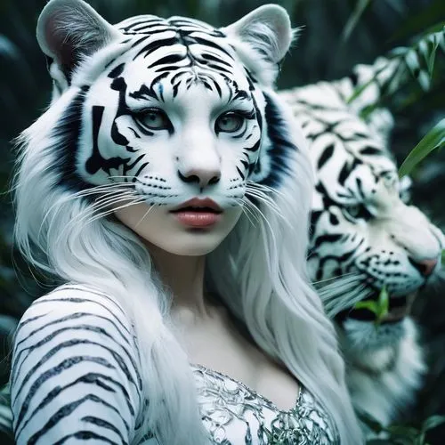 white tiger,white bengal tiger,diamond zebra,feline look,exotic animals,zebra,zebra fur,wild cat,wild life,asian tiger,wild animal,wild animals,animalia,animal print,feline,tigers,bodypaint,white cat,tigerle,lion white,Photography,Artistic Photography,Artistic Photography 12