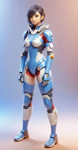 guardian ranger,an 3d anime woman character heavy futuristic suit,longmei,sportacus,marmora,mei,xiahou,tracer,Unique,3D,3D Character