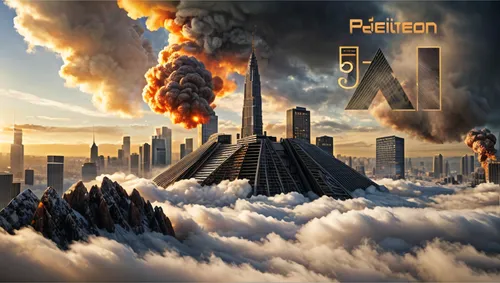 apocalyptic,armageddon,image manipulation,photoshop manipulation,sience fiction,cd cover,photo manipulation,digital compositing,detonation,detonate,atomic age,destruction,actinium,photomanipulation,demolition,real-estate,apocalypse,metropolis,seismic,destroyed city