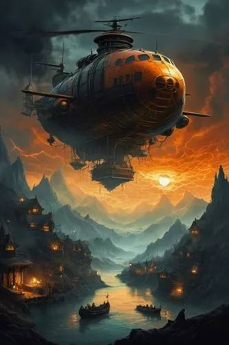 airships,airship,heliborne,helikopter,air ship,skyvan,dirigible,fantasy picture,sci fiction illustration,skyship,helicoptered,gunship,gunships,heli,helicopter,world digital painting,helicoptering,fire-fighting helicopter,fantasy landscape,futuristic landscape,Photography,Artistic Photography,Artistic Photography 05