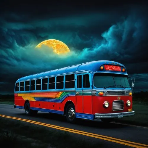 spacebus,schoolbus,motorbus,red bus,revolutionibus,stagecoach,Illustration,Abstract Fantasy,Abstract Fantasy 19