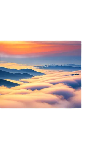 sea of clouds,sea of fog,foggy landscape,wave of fog,mountain sunrise,volumetric,above the clouds,virtual landscape,gradient effect,abstract air backdrop,foggy mountain,windows wallpaper,cloud shape frame,landscape background,inversion,cloud image,3d background,cloudscape,mists over prismatic,fog banks,Conceptual Art,Oil color,Oil Color 19