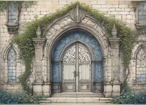 buttressing,doorways,buttressed,buttress,pointed arch,entryway,entryways,gondolin,praetorium,castrum,seregil,sanctuary,entranceways,archways,buttresses,entranceway,portal,archbishopric,ecclesiastical,cathedrals,Unique,Design,Blueprint