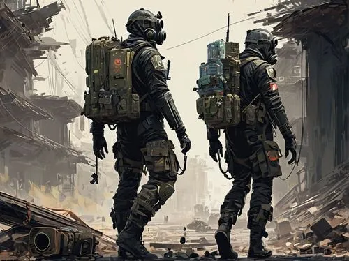 operators,postapocalyptic,spetsnaz,commandos,mercenaries,peacekeepers,patrols,post apocalyptic,yorac,paratroopers,conscripts,soldiers,lost in war,watchers,infantry,deployment,commandoes,warboys,killzone,pararescue,Conceptual Art,Fantasy,Fantasy 02