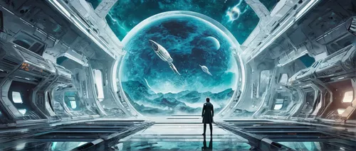 atlantis,sci fiction illustration,valerian,dr. manhattan,hall of the fallen,astral traveler,futuristic landscape,auqarium,space art,mirror of souls,ice planet,inner space,wormhole,andromeda,fantasia,cuthulu,actinium,cosmos,scifi,transcendence,Unique,Paper Cuts,Paper Cuts 06