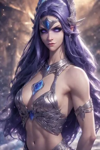 violet head elf,female warrior,dark elf,fantasy woman,warrior woman,elza,goddess of justice,sorceress,navel,fae,venera,fantasy warrior,blue enchantress,cybele,athena,the enchantress,artemisia,medusa,winterblueher,male elf,Photography,Cinematic