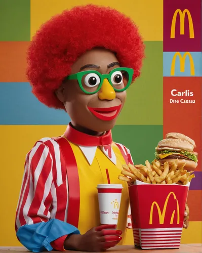 Craft a humorous tale featuring McDonald's Ronald and his friends participating in a hilarious talent show competition.,mc,kids' meal,mcdonald,ronald,mcdonald's,mcdonalds,bert,mcmuffin,luther burger,m