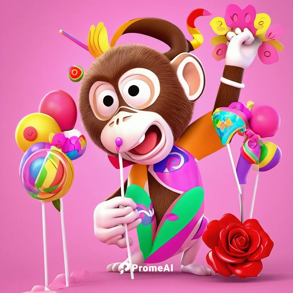 The crazy monkey lollypop, globes, roses and maracas.,monkeys band,monkey,happy birthday balloons,candy crush,the monkey,ape,balloons mylar,birthday banner background,valentine balloons,cute cartoon i