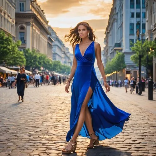 girl in a long dress,blue dress,vestido,nicodemou,arbat street,yefimova,Photography,General,Realistic