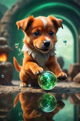 ein,green bubbles,dewclaws,krypto,parvo,cartoon video game background,sparapet,crystal ball,conker,fantasy picture,dog illustration,pugmire,the pembroke welsh corgi,heimer,corgi,tyrion,skylanders,pet,children's background,fantasy animal,Photography,General,Cinematic