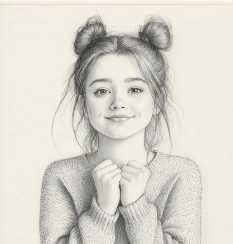 女生，黑白，素描，白色毛衣,a black and white po of a woman with a sweater,girl drawing,girl portrait,pencil drawing,graphite,caterino,pencil art,Illustration,Black and White,Black and White 13