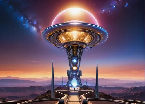 futuristic landscape,valerian,stargate,alien world,exoplanet,futuristic architecture,planetarium,alien planet,sky space concept,sci fiction illustration,planet alien sky,extraterrestrial life,scifi,alien ship,cg artwork,planet eart,space art,futuristic art museum,science fiction,spacescraft,Illustration,Realistic Fantasy,Realistic Fantasy 10