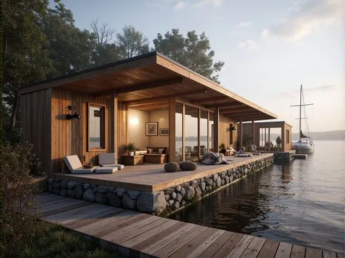 floating huts,house by the water,houseboat,deckhouse,houseboats,boat house,summer cottage,wooden decking,wooden sauna,inverted cottage,summer house,boatshed,boathouse,boat dock,boat shed,house with lake,boathouses,summerhouse,dock,pool house