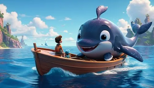 finnyards,ballenas,panga,tangaroa,lurianic,megalops,Unique,3D,3D Character