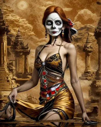 bodypainting,body painting,dakini,kinnara,catrina calavera,la calavera catrina,la catrina,bodypaint,viveros,vairocana,concubine,oriental princess,geisha girl,hare krishna,geisha,hekate,vamana,voodoo woman,javanese,inanna