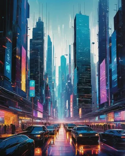 cybercity,cybertown,cyberpunk,cityscape,city highway,polara,futuristic landscape,metropolis,cyberworld,cityzen,cities,kinkade,cyberport,neuromancer,guangzhou,cyberscene,urbanworld,futurist,futuristic,superhighways,Conceptual Art,Oil color,Oil Color 07