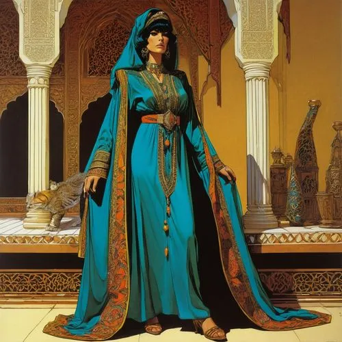 abaya,rem in arabian nights,orientalism,imperial coat,arabian,cleopatra,zoroastrian novruz,ancient costume,pure-blood arab,persian poet,priestess,moorish,persian,khazne al-firaun,arab,iranian nowruz,oriental princess,miss circassian,accolade,islamic girl,Conceptual Art,Daily,Daily 09