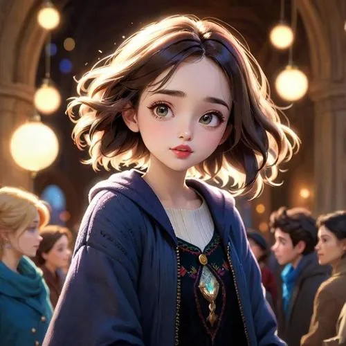 alita,marnie,mizuhara,cute cartoon character,winona,liesel,evie,despereaux,hermione,annie,film character,agnes,disney character,lovett,rapunzel,anastasia,serafina,maeve,yanzhao,eloise