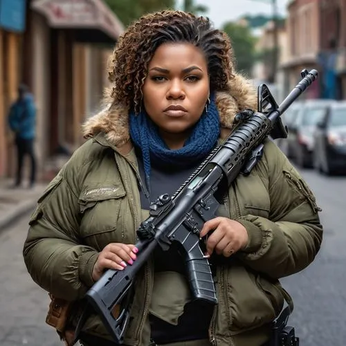 woman holding gun,girl with gun,girl with a gun,afroamerican,nypd,black lives matter,tactical,rifle,holding a gun,armed,afro-american,black women,dissipator,girl in a historic way,mercenary,harlem,kalashnikov,african american woman,enforcer,protester,Photography,General,Natural