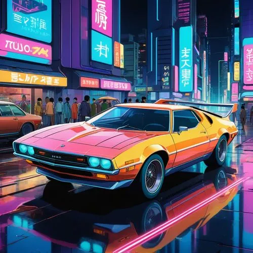 camaros,80's design,retro background,retro car,retro,fiero,polara,retro styled,delorean,camaro,camero,tokyo city,3d car wallpaper,retro vehicle,yenko,70's icon,opala,vector,giugiaro,lamborghini diablo,Illustration,Japanese style,Japanese Style 03