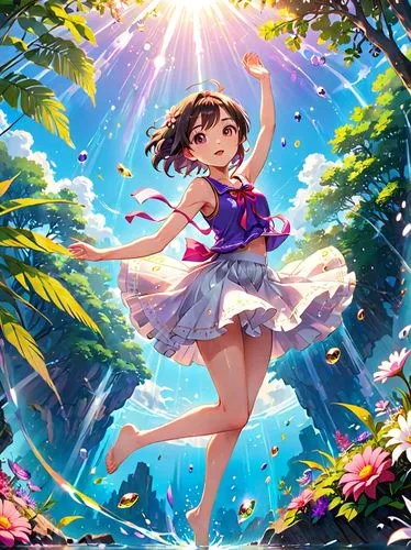 japanese sakura background,underwater background,megumi,iku,sakura background,chieri,Anime,Anime,Realistic