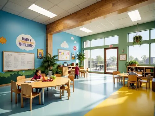 children's interior,children's room,school design,lunchroom,kids room,lunchrooms,prekindergarten,cafeteria,children's operation theatre,pediatrics,nursery,3d rendering,kidspace,canteen,staffroom,schoolroom,kindergarten,nursery decoration,classroom,kindercare