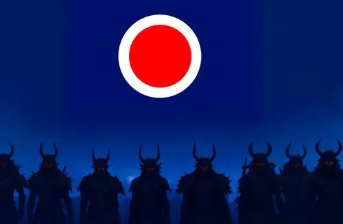 demon clan no war ,group of black - headed demonic men with the blue, blue and red background,pepsiamericas,pepsi,pepsu,shivaratri,youtube background,dussehra