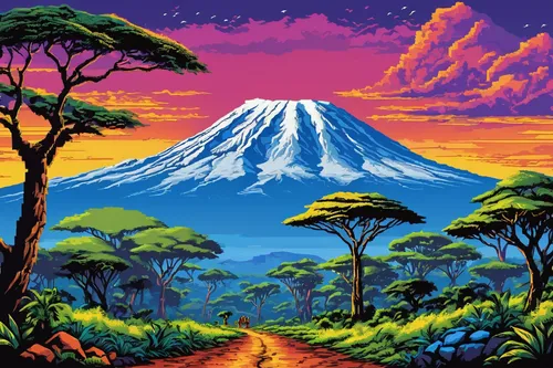 Explore the spiritual significance of Mount Kilimanjaro in African folklore.,kilimanjaro,volcanic landscape,mount kilimanjaro,volcanos,mount taranaki,volcano,stratovolcano,volcanism,mountain world,tar