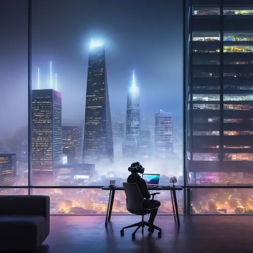 blur office background,cyberpunk,cityscape,night administrator,neon human resources,modern office,evening city,city at night,company headquarters,corporate headquarters,corporate,business district,dystopian,digital compositing,financial world,fantasy city,business world,offices,the city,skyscrapers,Illustration,Paper based,Paper Based 20