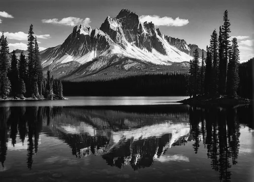 maligne lake,bow lake,mountain lake,swiftcurrent lake,emerald lake,dove lake,lago grey,castle mountain,mountainlake,canadian rockies,grand teton,high mountain lake,vermilion lakes,teton,cascade mountain,two jack lake,lake moraine,glacial lake,monochrome photography,black and white photo,Photography,Black and white photography,Black and White Photography 11