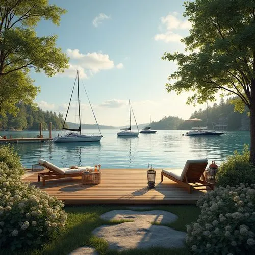 boat dock,boat landscape,wooden decking,house by the water,landscape design sydney,waterfront,summer cottage,dock,harborfront,dockside,3d rendering,undock,dock on beeds lake,floating huts,landscape designers sydney,docks,wooden boats,moorings,houseboat,home landscape,Photography,General,Realistic