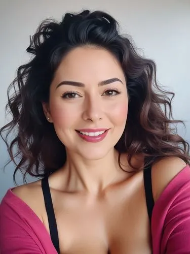 a close up of a person wearing a  and smiling,hande,roni,sonrisa,melek,giulia,maisuradze