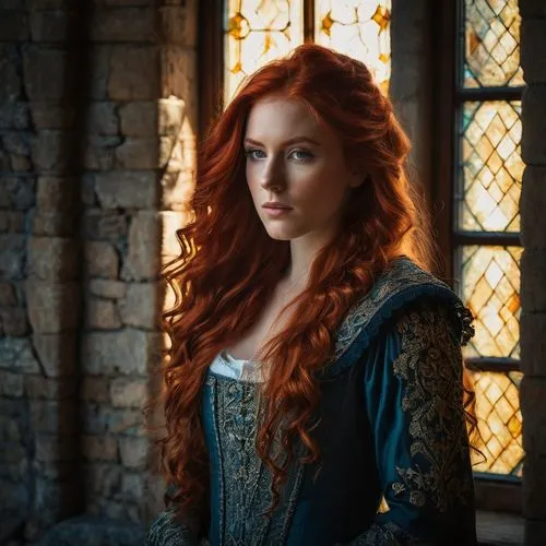 merida,celtic queen,celtic woman,red-haired,redhair,redheads,clary,fantasy woman,redheaded,red head,redhead,eufiliya,sorceress,rapunzel,red hair,elsa,ariel,maci,fiery,fantasy portrait,Photography,General,Fantasy