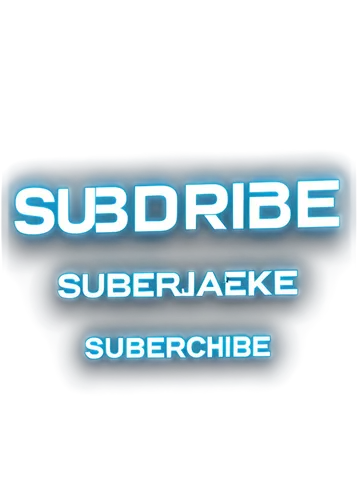 Subscribe button, modern minimalist design, rounded rectangle shape, glossy finish, white background, blue text "Subscribe", bold font, 3D effect, slight shadow, centered composition, soft focus, warm