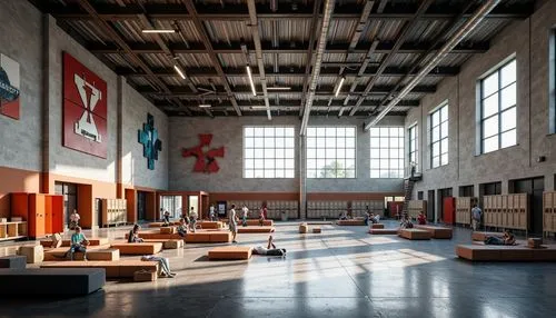 gymnastics room,factory hall,empty factory,industrial hall,empty hall,dojo,boijmans,empty interior,athens art school,gymnasiums,fabrik,gymnast hall,abandoned factory,armory,pinakothek,hall of the fallen,art gallery,abandoned school,art academy,school design