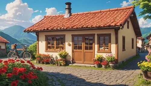 danish house,traditional house,small house,little house,swiss house,country cottage,Photography,General,Realistic