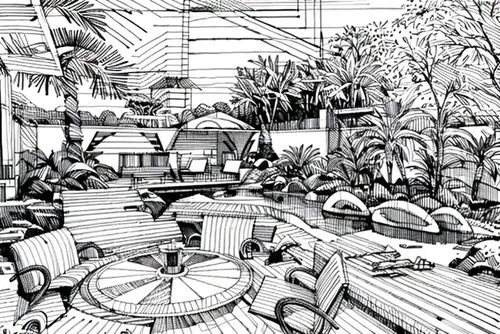 garden design sydney,tropical house,conservatory,roof garden,greenhouse,roof terrace,beach restaurant,palm house,resort,breakfast room,landscape design sydney,terrace,the palm house,hotel riviera,eco hotel,landscape designers sydney,grilled food sketches,holiday complex,garden elevation,outdoor dining,Design Sketch,Design Sketch,None