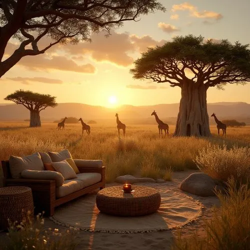 serengeti,savane,savanna,savannas,africa,tsavo,baobabs,afrika,east africa,adansonia,sundowners,evening atmosphere,home landscape,namib,zambezian,giraffes,safaris,lonetree,kalahari,manyara,Photography,General,Realistic