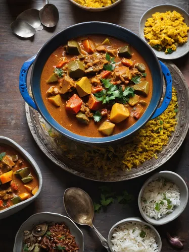 Image may contain Food Dish Meal Curry Bowl Stew and Lunch,nepalese cuisine,maharashtrian cuisine,massaman curry,punjabi cuisine,moqueca,korma,rajasthani cuisine,thai curry,chana masala,sambar,masala,